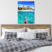 Tropische stranden | El Nido, Filipijnen, Palawan Canvas Afdruk (Insitu (Slaapkamer))