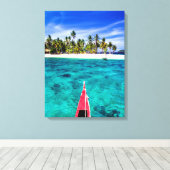 Tropische stranden | El Nido, Filipijnen, Palawan Canvas Afdruk (Insitu (Houten vloer))