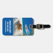 Tropische stranden | Lounge Chairs Beach, Bora Bor Bagagelabel (Voorkant horizontaal)