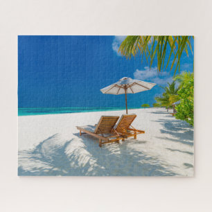 Tropische stranden   Lounge Chairs Beach, Bora Bor Legpuzzel