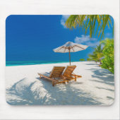Tropische stranden | Lounge Chairs Beach, Bora Bor Muismat (Voorkant)
