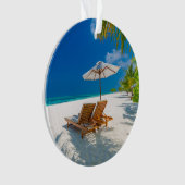 Tropische stranden | Lounge Chairs Beach, Bora Bor Ornament (voorkant)