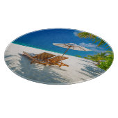 Tropische stranden | Lounge Chairs Beach, Bora Bor Snijplank (Hoek)