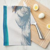 Tropische stranden | Lounge Chairs Beach, Bora Bor Theedoek (Quarter Fold)