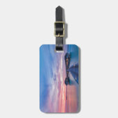 Tropische stranden | Maldiven Bungalows Bagagelabel (Voorkant verticaal)