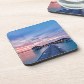 Tropische stranden | Maldiven Bungalows Bier Onderzetter (Linkerzijde)