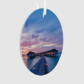 Tropische stranden | Maldiven Bungalows Ornament (voorkant)