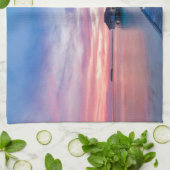 Tropische stranden | Maldiven Bungalows Theedoek (Gevouwen)