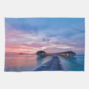 Tropische stranden   Maldiven Bungalows Theedoek