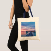 Tropische stranden | Maldiven Bungalows Tote Bag (Voorkant (product))