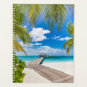 Tropische stranden | Maldiven Island Wooden Jetty Planner (Voorkant)