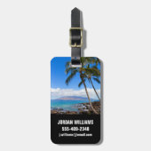 Tropische stranden | Maui Hawaii Bagagelabel (Voorkant verticaal)