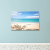 Tropische stranden | Maui, Hawaii Canvas Afdruk (Insitu (Houten vloer))