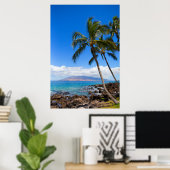Tropische stranden | Maui Hawaii Poster (Thuiskantoor)