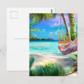 Tropische stranden met hun witte zand en kristal briefkaart (Voorkant / Achterkant)