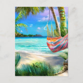 Tropische stranden met hun witte zand en kristal briefkaart (Voorkant)