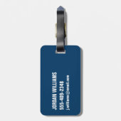 Tropische Stranden | Onderwater Koraalrif Bagagelabel (Achterkant verticaal)