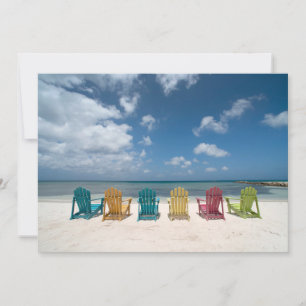 Tropische stranden   Palmstrand, Aruba Bedankkaart