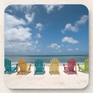 Tropische stranden Palmstrand, Aruba Bier Onderzetter