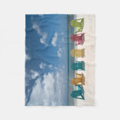 Tropische stranden | Palmstrand, Aruba Fleece Deken (Voorkant)