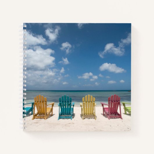 Tropische stranden | Palmstrand, Aruba Notitieboek (Voorkant)