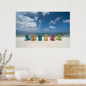 Tropische stranden | Palmstrand, Aruba Poster (Keuken)