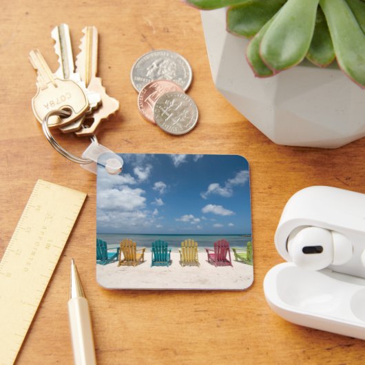 Tropische stranden | Palmstrand, Aruba Sleutelhanger (Bureau)