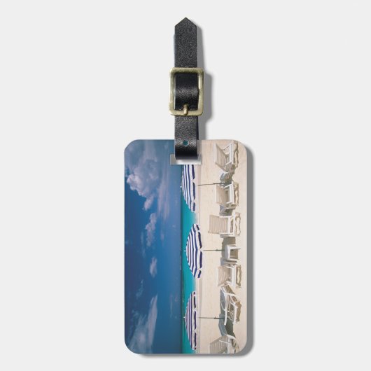 Tropische Stranden | Tropisch Strand Anguilla Bagagelabel (Voorkant verticaal)