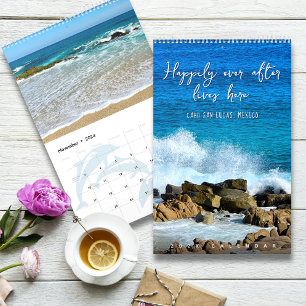 Tropische stranden van Cabo San Lucas Mexico Eén p Kalender