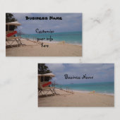 Tropische stranden visitekaartje (Voorkant / Achterkant)