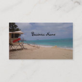 Tropische stranden visitekaartje (Achterkant)