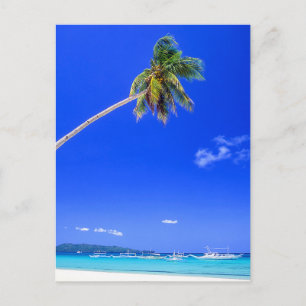 Tropische stranden   Witte strand, fillipinen Briefkaart