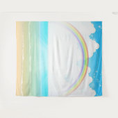 Tropische strandfoto achtergrond tapestry wandkleed (Voorkant (horizontaal))