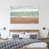 Tropische Strandfotografie Ocean Waves Zomerzand Canvas Afdruk (Insitu (Slaapkamer))