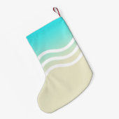 Tropische strandgolven Kerstvakantie Kleine Kerstsok (Achterkant (Hangend))