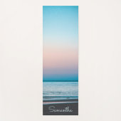 Tropische strandgolven Modern gepersonaliseerd Yogamat (Voorkant)