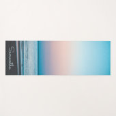 Tropische strandgolven Modern gepersonaliseerd Yogamat (Voorkant (horizontaal))