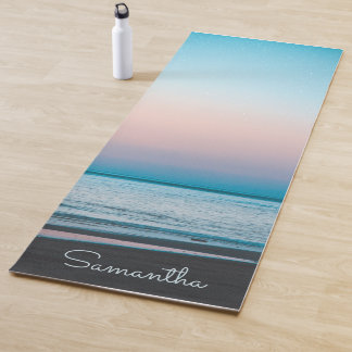 Tropische strandgolven Modern gepersonaliseerd Yogamat