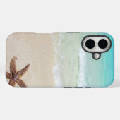 Tropische strandgolven zand zeester tropisch Case-Mate iPhone case (Achterkant (horizontaal))