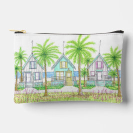 Tropische strandhut cosmetische tas; Klein Etui