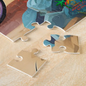 🌅Tropische strandhut Legpuzzel (Zijkant)