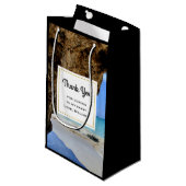 Tropische strandkust met een Big Rock Klein Cadeauzakje (Voorkant Gekanteld)