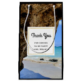 Tropische strandkust met een Big Rock Klein Cadeauzakje (Voorkant)