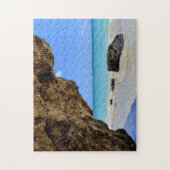 Tropische strandkust met een Big Rock Legpuzzel (Verticaal)