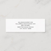 Tropische strandkust met een Big Rock Mini Visitekaartje (Achterkant)