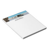 Tropische strandkust met een Big Rock Notitieblok (Schuin)