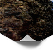 Tropische strandkust met een Big Rock Poster (Hoek)