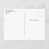 Tropische strandkust met een Big Rock Save the Dat Uitnodiging Briefkaart (Achterkant)