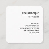 Tropische strandkust met een Big Rock Vierkante Visitekaartje (Achterkant)