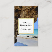 Tropische strandkust met een Big Rock Visitekaartje (Voorkant)